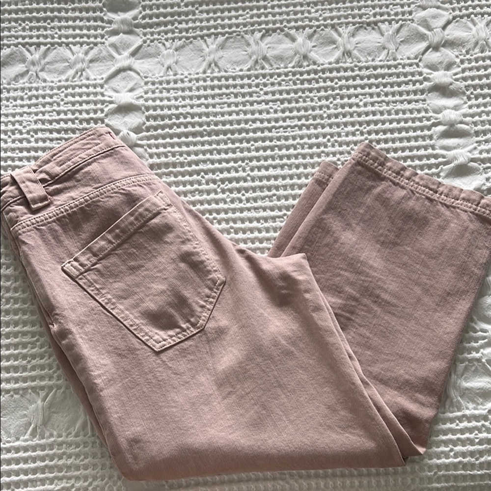 Zara Blush Pink Denim Pants